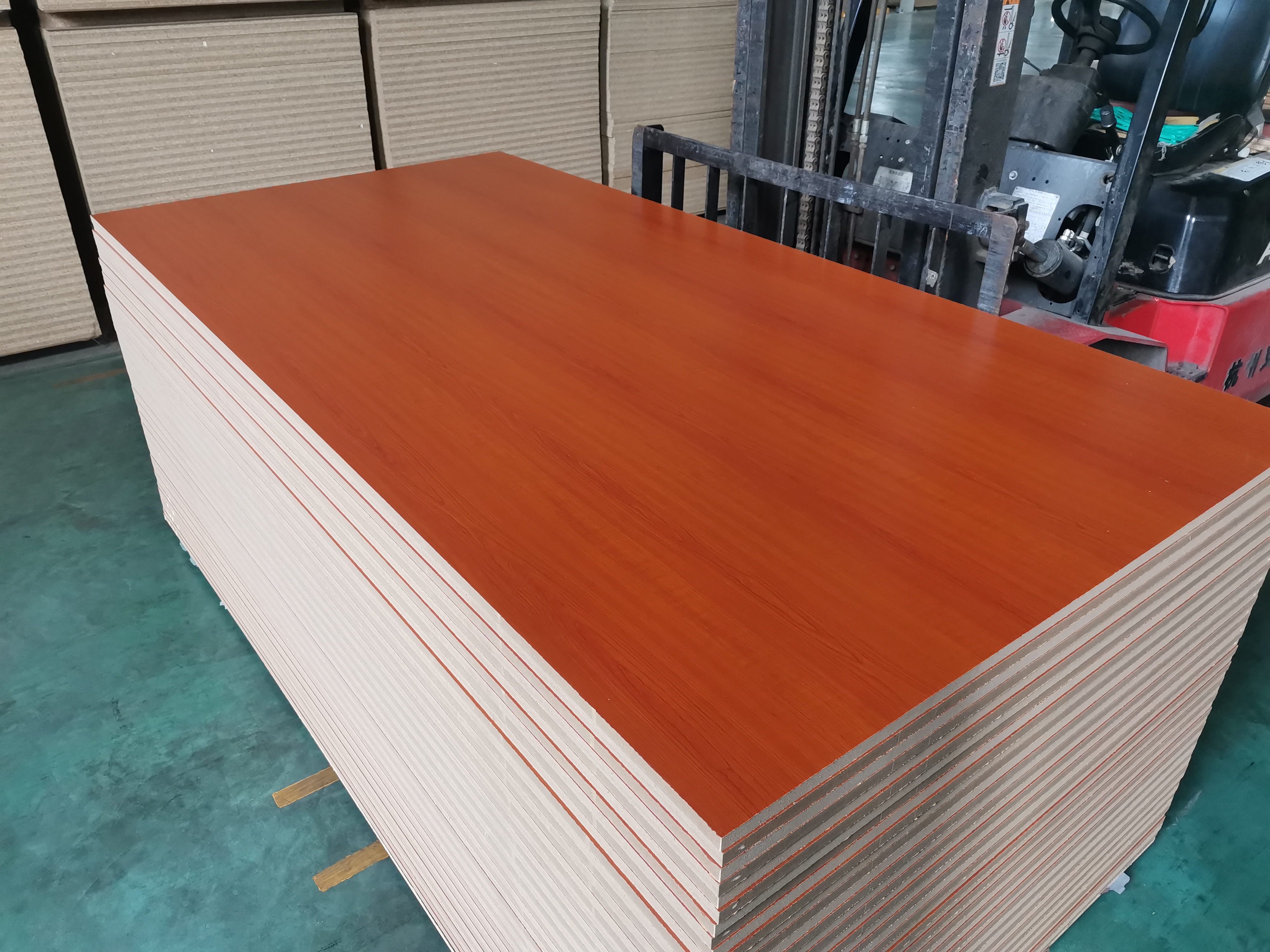 Melamine board wood grain