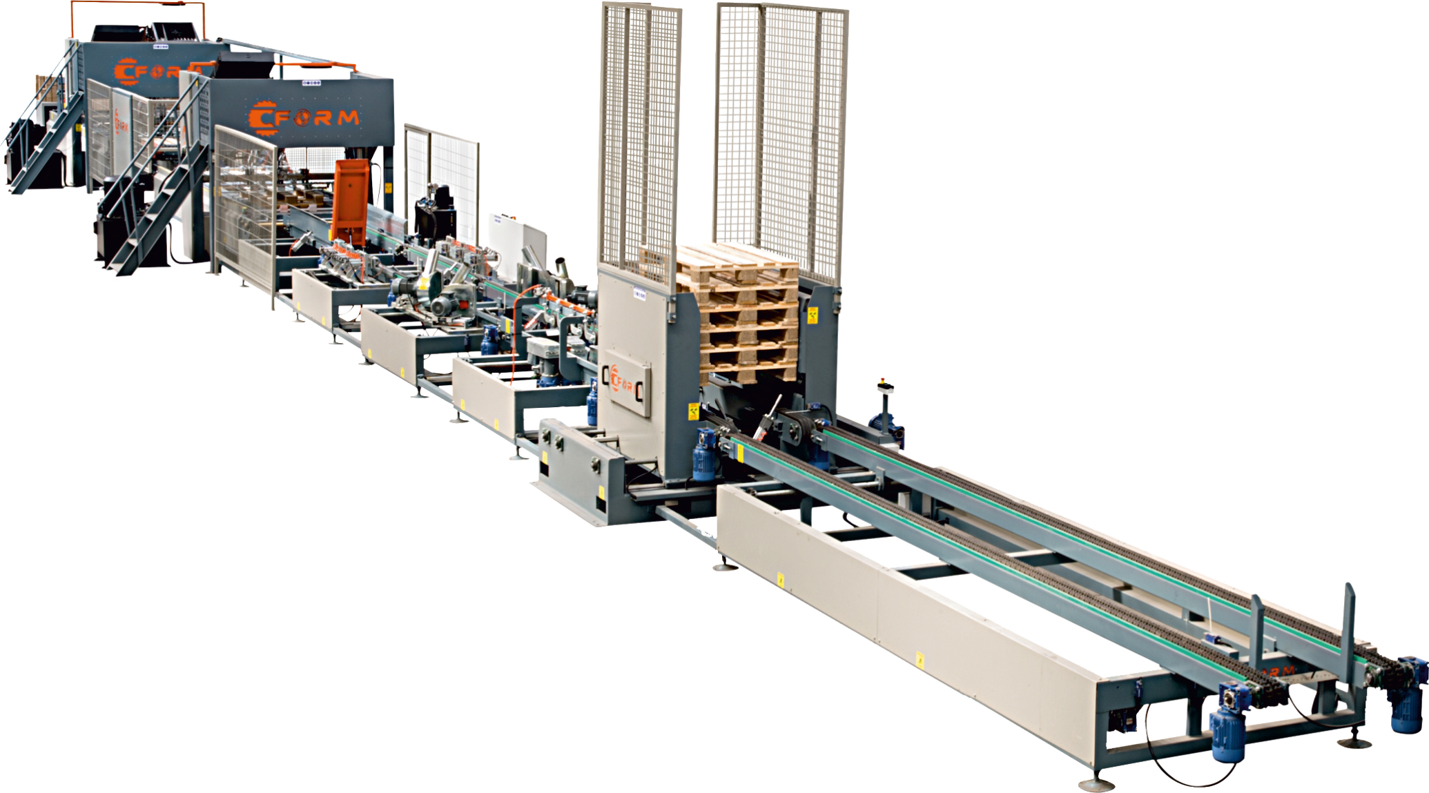 Double Nailing Head Pallet Production Lines