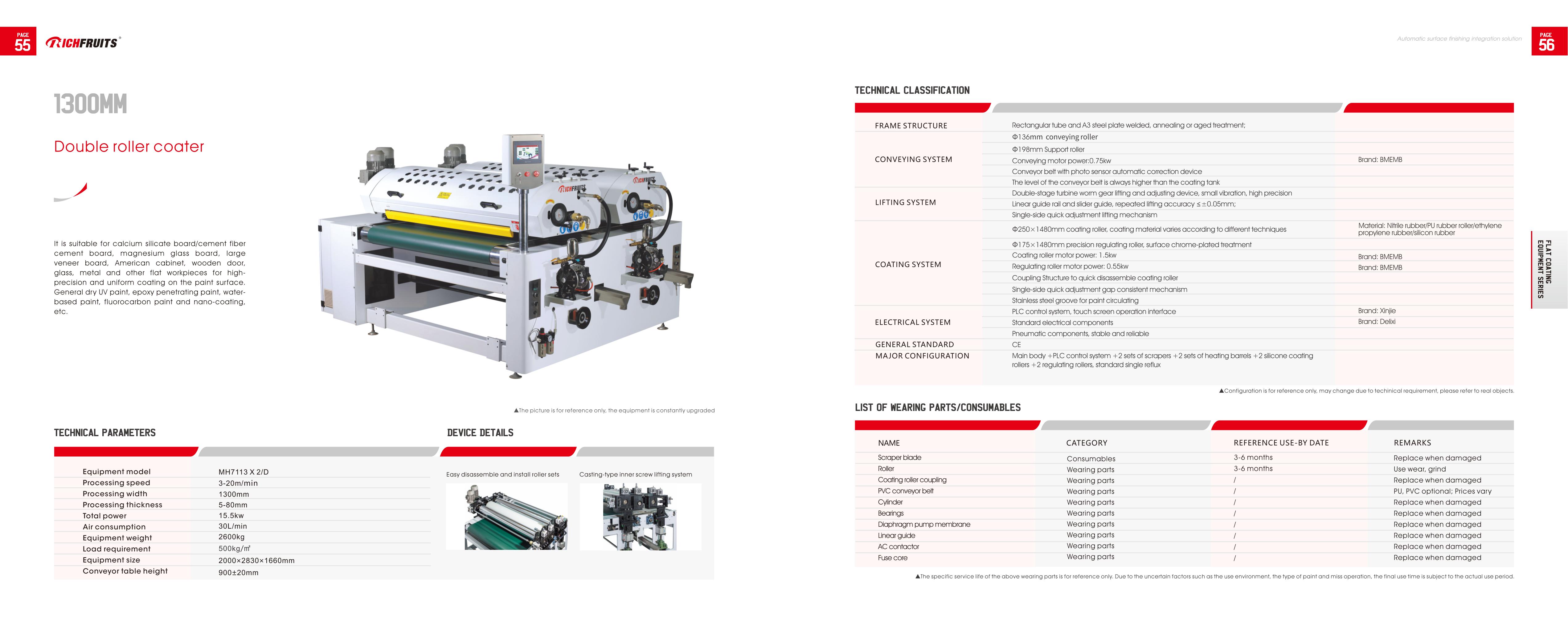 8、1300MM Double roller coater