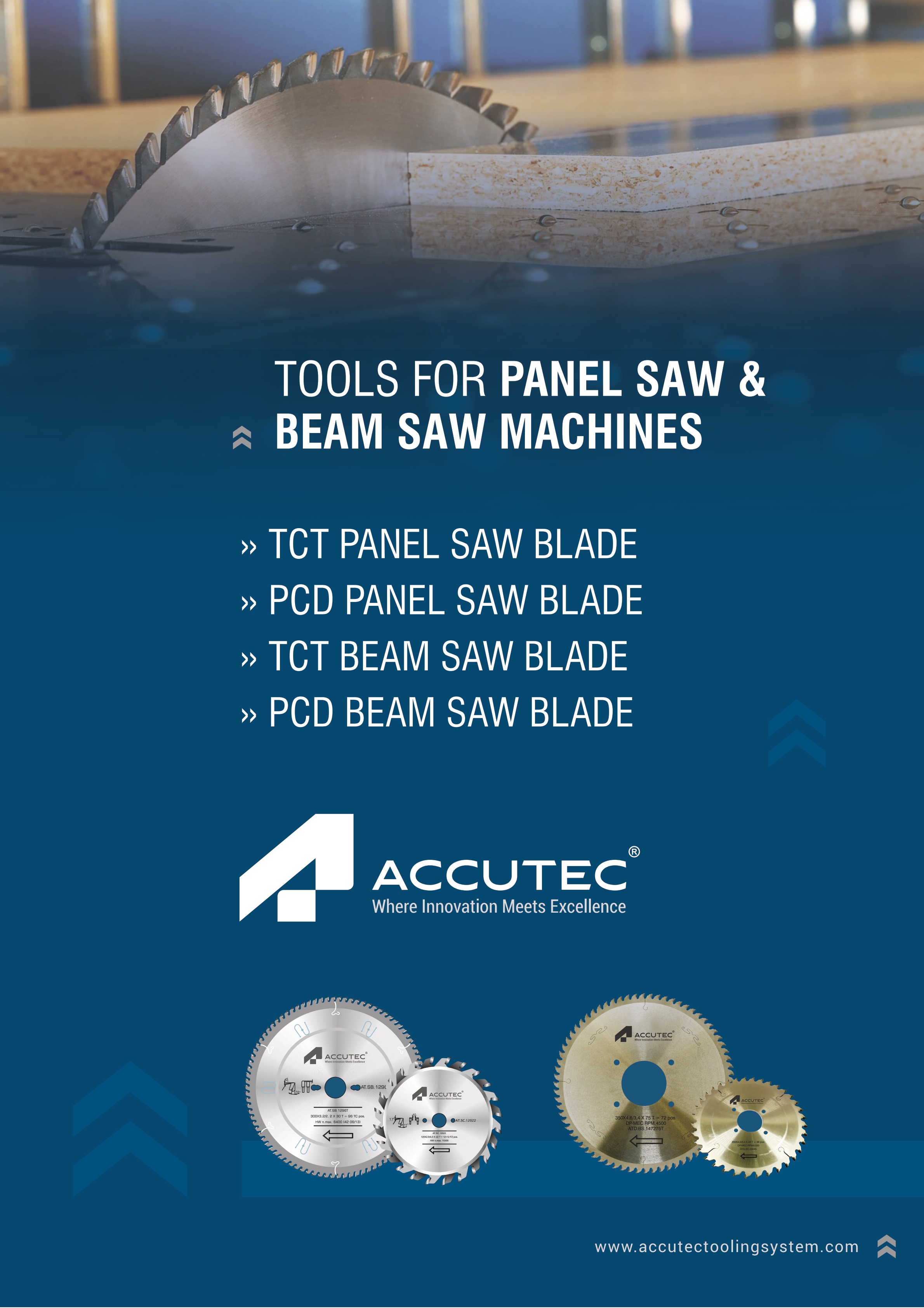 TCT and PCD Tooling for Solid Wood and Panel Processing Industries