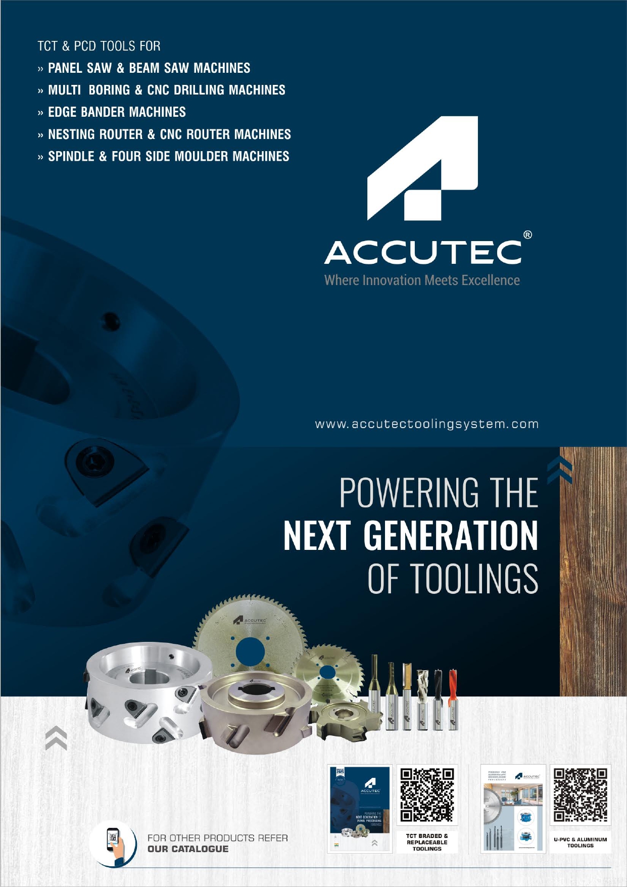 TCT and PCD Tooling for Solid Wood and Panel Processing Industries